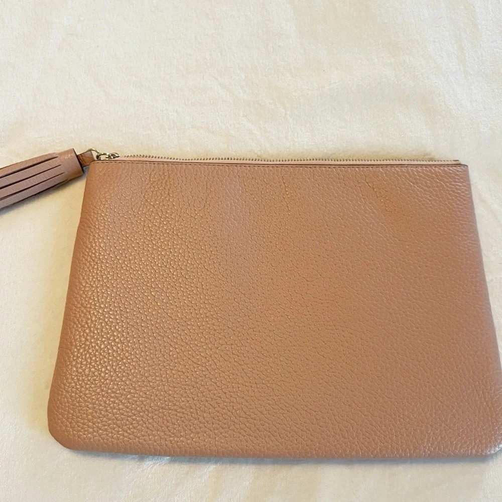 Kate spade ♠️ large tassel pouch logo rose pink - Picture 5 of 9